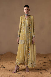 Zarposh Cymelle embroidered chiffon shirt with organza border – Moonlit Muse